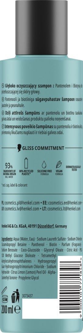 Gliss SCALP szampon oczyszczający 200 ml