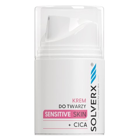 Solverx Sensitive Skin krem do twarzy z CICA głęboko nawilżający 50 ml
