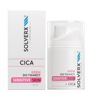 Solverx Sensitive Skin krem do twarzy z CICA głęboko nawilżający 50 ml
