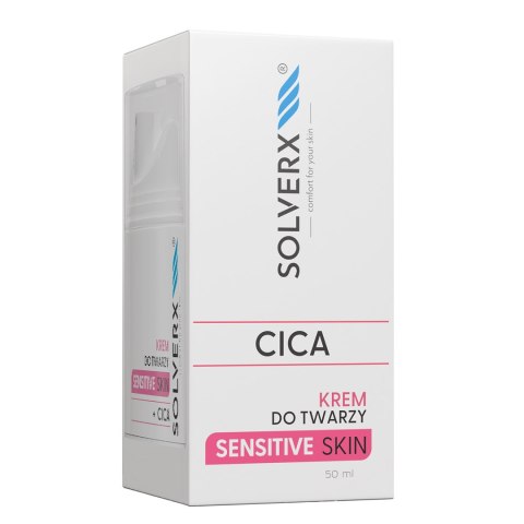 Solverx Sensitive Skin krem do twarzy z CICA głęboko nawilżający 50 ml