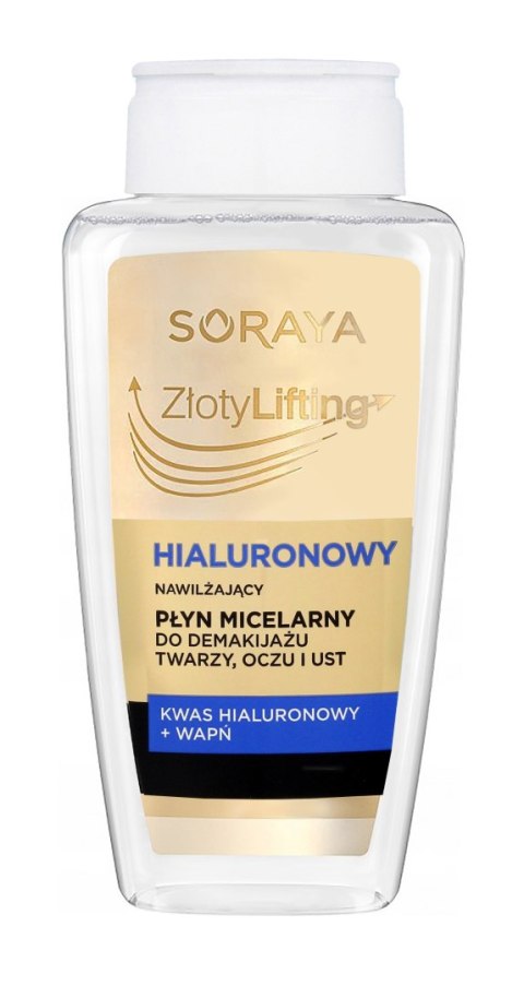 SORAYA Soraya Złoty Lifting Hialuronowy Nawilżający Płyn micelarny do demakijażu 400ml