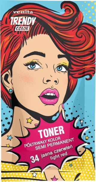 VENITA VENITA TONER DO KOLORYZACJI 34 JAS.CZERWIEŃ 35g