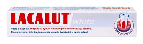 ZDROVIT Lacalut Pasta do zębów White wybielająca 75ml