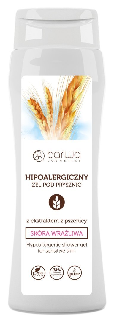 BARWA BARWA Hipoalergiczna Żel pod prysznic z ekstraktem z Pszenicy - skóra wrażliwa 400 ml