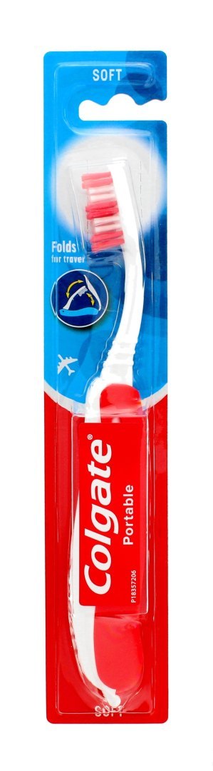 COLGATE Colgate Szczoteczka Portable Travel Miękka - Mix kolorów 1szt