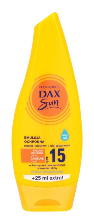 DAX OP. Dax Sun Emulsja ochronna do opalania SPF 15 z masłem kakaowym i olejem arganowym 175ml