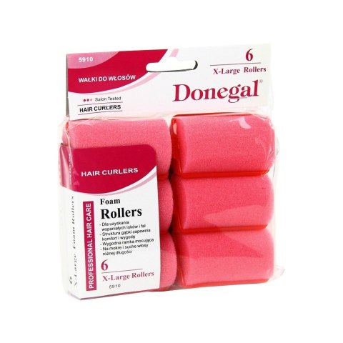 DONEGAL DONEGAL Wałki do włosów - miękkie z klipsem (5910) 1 op. - 6 szt.