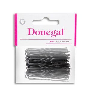 DONEGAL DONEGAL Wsuwki do włosów - Kokówki czarne 6 cm (5095) 1 op. - 50 szt.