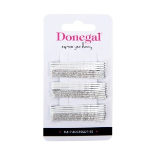 DONEGAL DONEGAL Wsuwki do włosów białe (5503-FA) 1 op. - 24 szt.