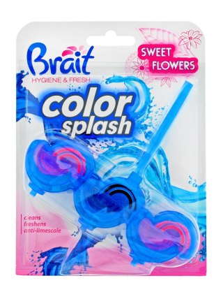 DRAMERS Brait Hygiene & Fresh Kostka toaletowa 2-fazowa Color Splash do WC Sweet Flowers 45g