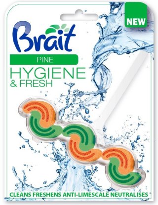DRAMERS Brait Hygiene & Fresh Kostka toaletowa 2-fazowa do WC Pine 45g