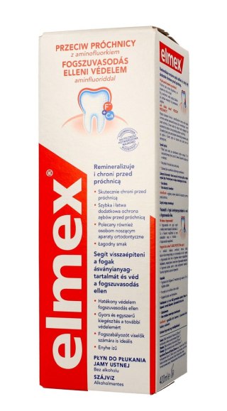 ELMEX/MERIDOL ELMEX Płyn do płukania jamy ustnej Przeciw Próchnicy 400 ml