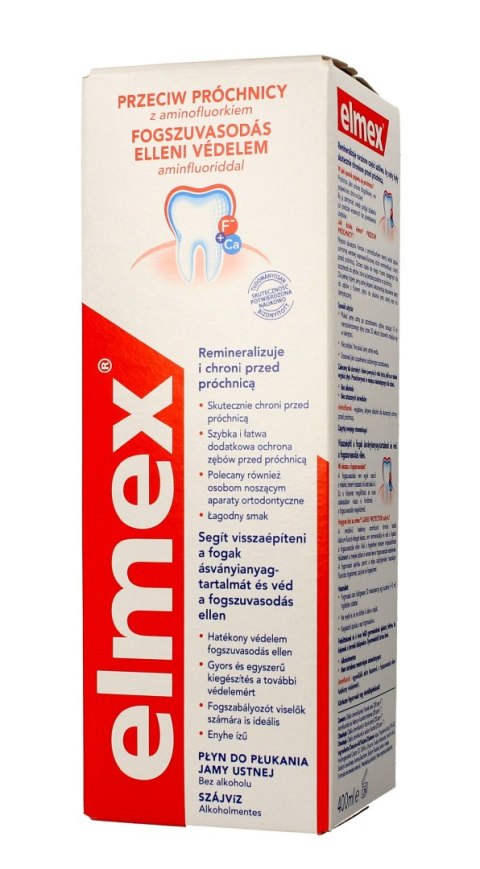 ELMEX/MERIDOL ELMEX Płyn do płukania jamy ustnej Przeciw Próchnicy 400 ml