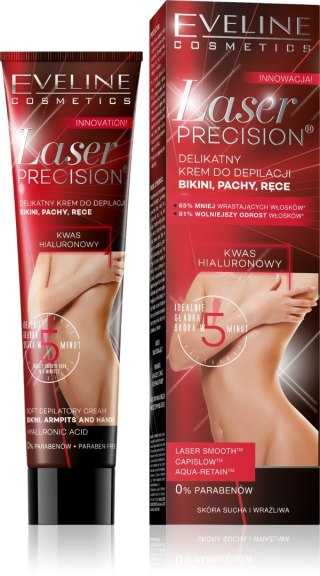 EVELINE EVELINE Laser Precision Delikatny krem do depilacji - bikini, pachy, ręce 125 ml