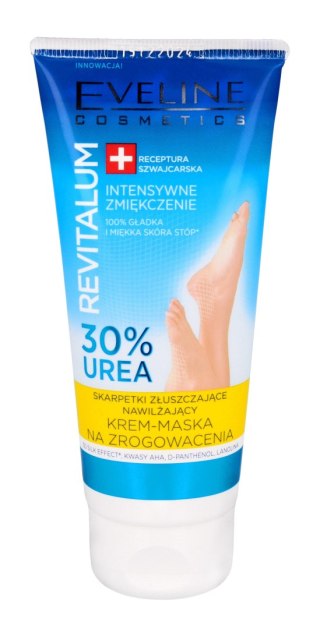 EVELINE EVELINE Revitalum Nawilżający krem-maska na zrogowacenia - 30% Urea skarpetki złuszczające 100 ml