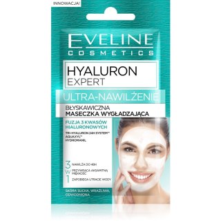 EVELINE Eveline Hyaluron Expert Błyskawiczna maseczka wygładzająca 3w1 Ultra-nawilżenie 7 ml