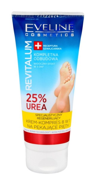 EVELINE Eveline Revitalum 25% Urea Krem-kompres regenerujący 8w1 na pękające pięty 100ml