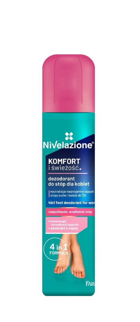 FARMONA NIVELAZIONE Dezodorant do stóp dla kobiet 4w1 Komfort i świeżość 180 ml