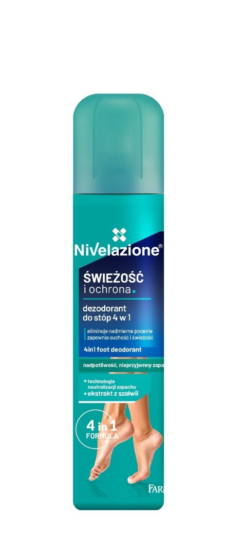 FARMONA NIVELAZIONE Dezodorant do stóp dla kobiet 4w1 Świeżość i ochrona 180 ml