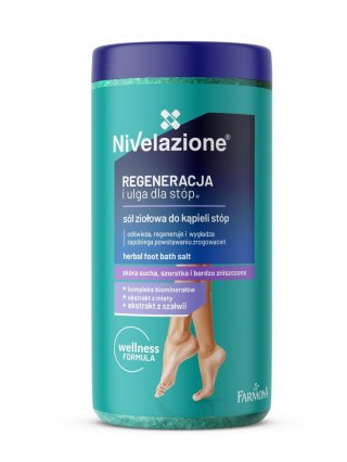 FARMONA NIVELAZIONE Sól ziołowa do kąpieli stóp Regeneracja i Ulga 600 g