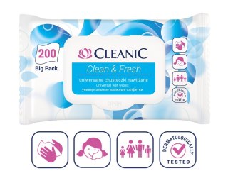 HARPER Cleanic Chusteczki nawilżane uniwersalne Clean&Fresh 1op.-200szt