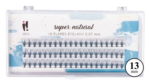 IBRA IBRA Kępki rzęs SUPER NATURAL 0.07-C-13 mm 1op.