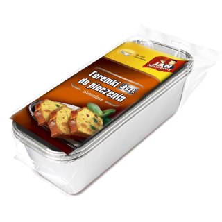 JAN N. GROSIK Sarantis Jan Niezbędny Foremki aluminiowe do pieczenia pasztetów i ciast 3 szt