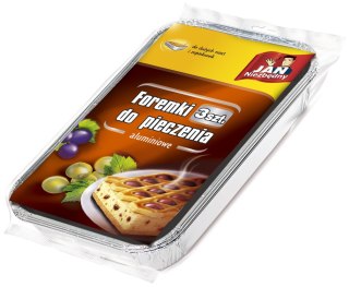 JAN N. GROSIK Sarantis Jan Niezbędny Foremki aluminiowe do pieczenia zapiekanek i dużych ciast