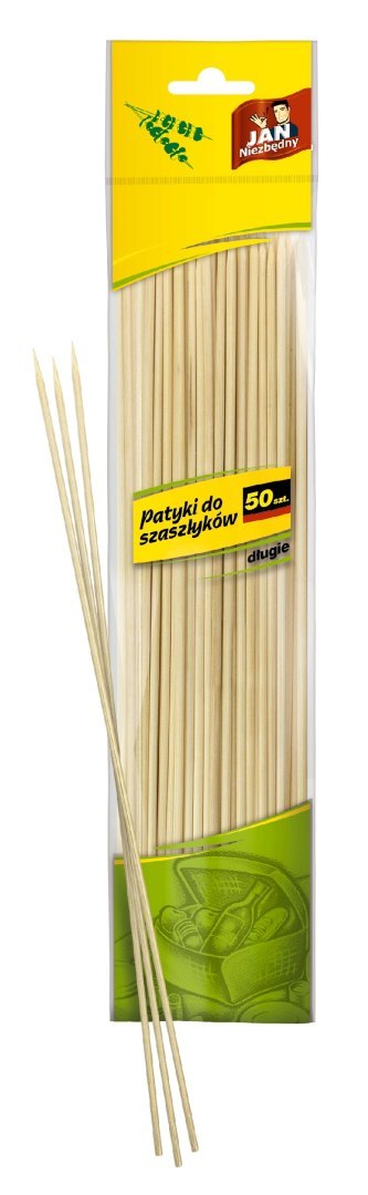 JAN N. GROSIK Sarantis Jan Niezbędny Patyki do szaszłyków - długie 1op.-50szt