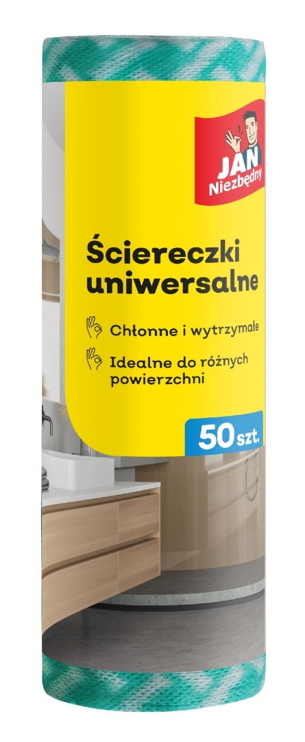 JAN N. GROSIK Sarantis Jan Niezbędny Ściereczki na rolce kolorowe 50szt