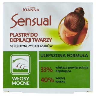 JOANNA JOANNA Sensual Plastry do depilacji twarzy - włosy mocne 1 op. (12 szt.)