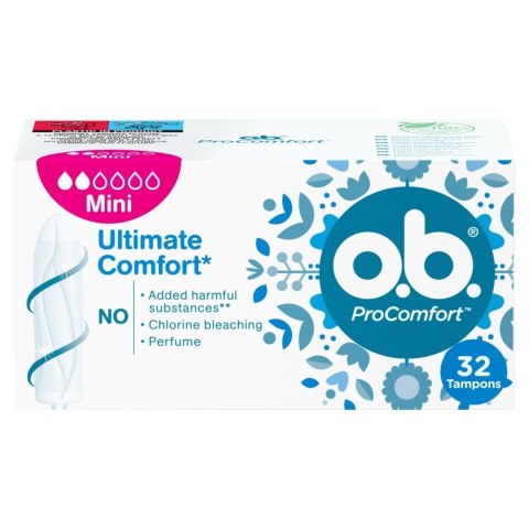 JOHNSON O.B.ProComfort Ultimate Mini komfortowe tampony 1op.- 32szt