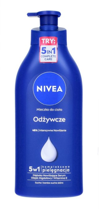 NIVEA NIVEA Body Milk Odżywcze mleczko do ciała z pompką 625 ml