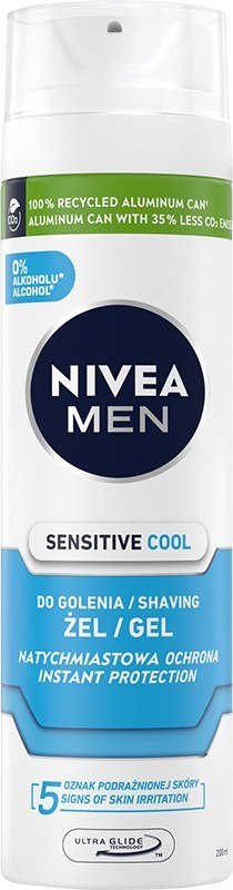 NIVEA NIVEA MEN Chłodzący żel do golenia Sensitive Cool 200 ml
