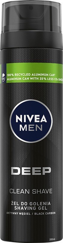 NIVEA NIVEA MEN Żel do golenia Deep Clean Shave 200 ml