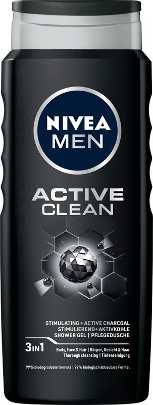 NIVEA NIVEA MEN Żel pod prysznic Active Clean 500 ml