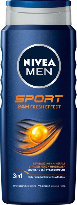 NIVEA NIVEA MEN Żel pod prysznic Sport 24H Fresh Effect 500 ml