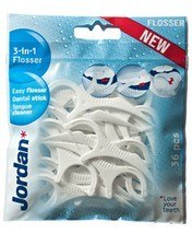 ORKLA Jordan Nici dentystyczne Flosser 3w1 1op-36szt