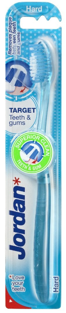 ORKLA Jordan Szczoteczka do zębów Target Teeth & Gums hard mix kolorów 1szt