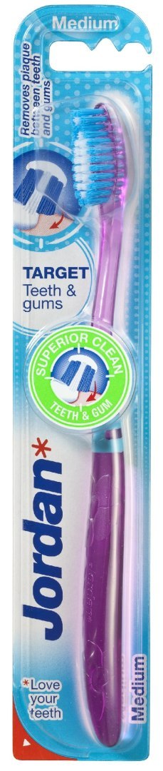 ORKLA Jordan Szczoteczka do zębów Target Teeth & Gums medium mix kolorów 1szt