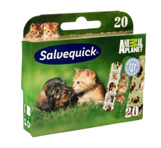 ORKLA Salveqiuck Plastry Animal Planet dla dzieci 1op-20szt