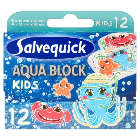 ORKLA Salvequick Plastry Aqua Block Kids 1 op-12szt