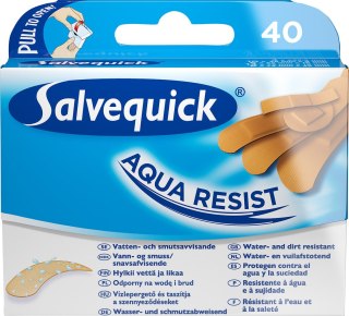 ORKLA Salvequick Plastry Aqua Resist wodoodporne 1op-40szt