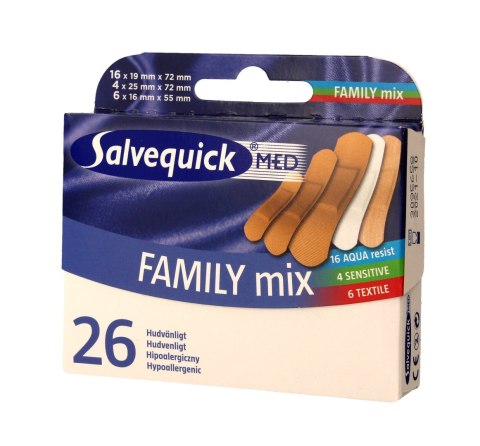 ORKLA Salvequick Plastry Family Mix 1op.-26szt