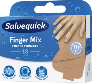 ORKLA Salvequick Plastry Finger Mix 1op.-18szt