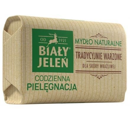 POLLENA Biały Jeleń Codzienna Pielęgnacja Mydło naturalne tradycyjnie warzone w kostce obwoluta 100g