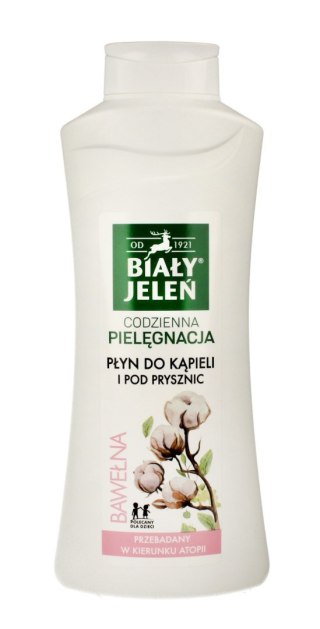 POLLENA Biały Jeleń Codzienna Pielęgnacja Płyn do kąpieli hipoalergiczny Bawełna 750ml