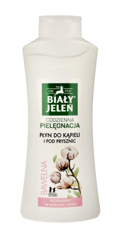 POLLENA Biały Jeleń Codzienna Pielęgnacja Płyn do kąpieli hipoalergiczny Bawełna 750ml
