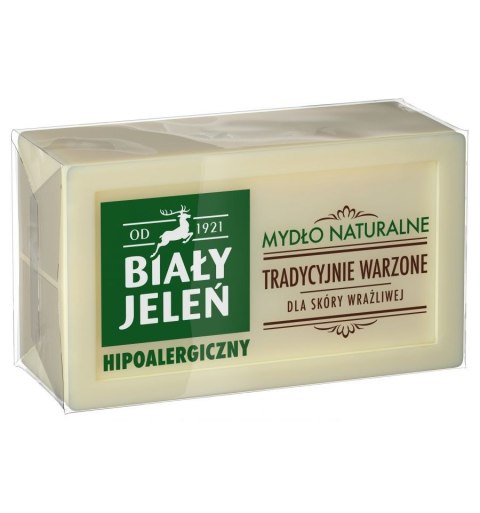 POLLENA Biały Jeleń Mydło naturalne hipoalergiczne tradycyjnie warzone 150g