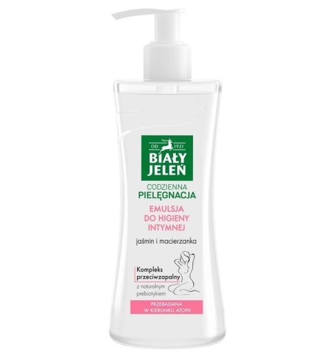POLLENA Biały Jeleń Premium Emulsja do higieny intymnej hipoalergiczna jaśmin i macierzanka 265ml